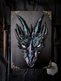 Sketchbook A4 Andarna avec sculpture de dragon peinte à la main – Scales